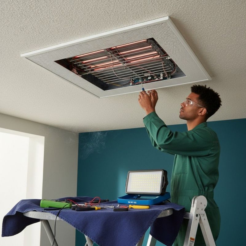Panel Heating Installation detail